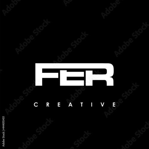 Slika na platnu FER Letter Initial Logo Design Template Vector Illustration