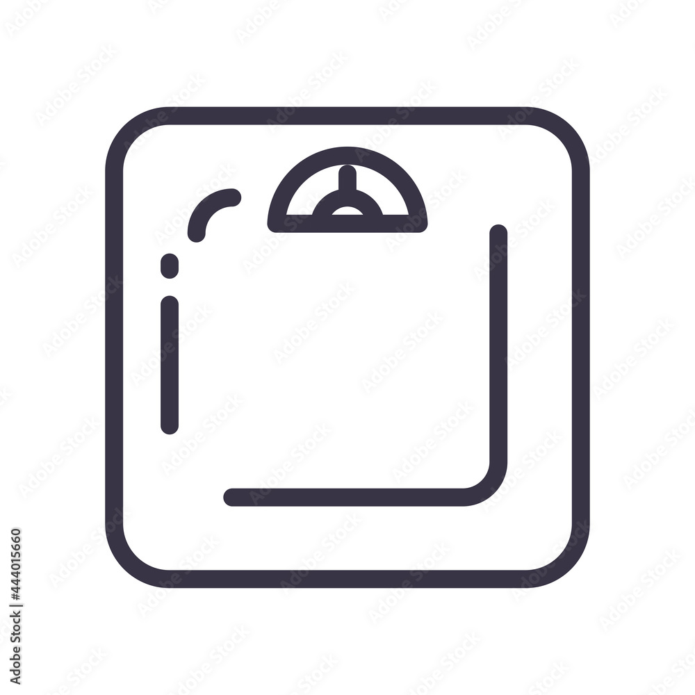 weight scale isolated