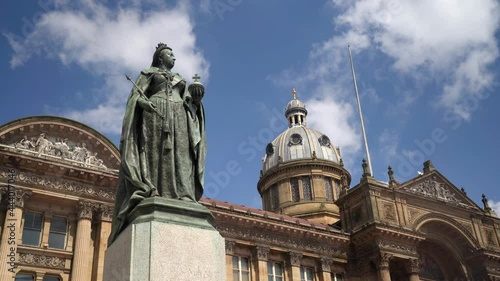 Statue of Queen Victoria, Birmingham, England.
Statue of Queen Victoria in Victoria Square. Birmingham City Council House in the background. photo