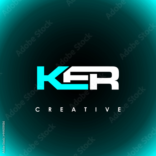 KER Letter Initial Logo Design Template Vector Illustration