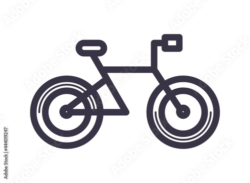 ride bicycle isolated icon