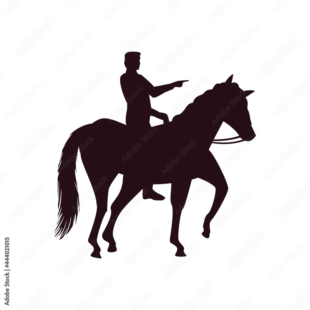 horseman on a horse