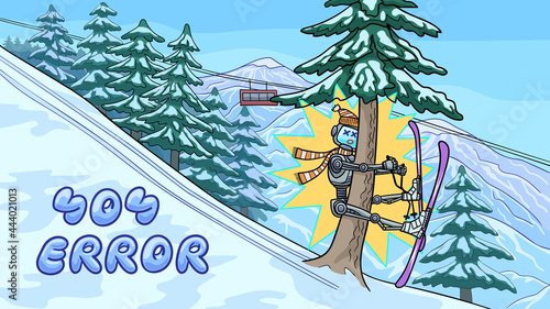 The template for the web page error 404.