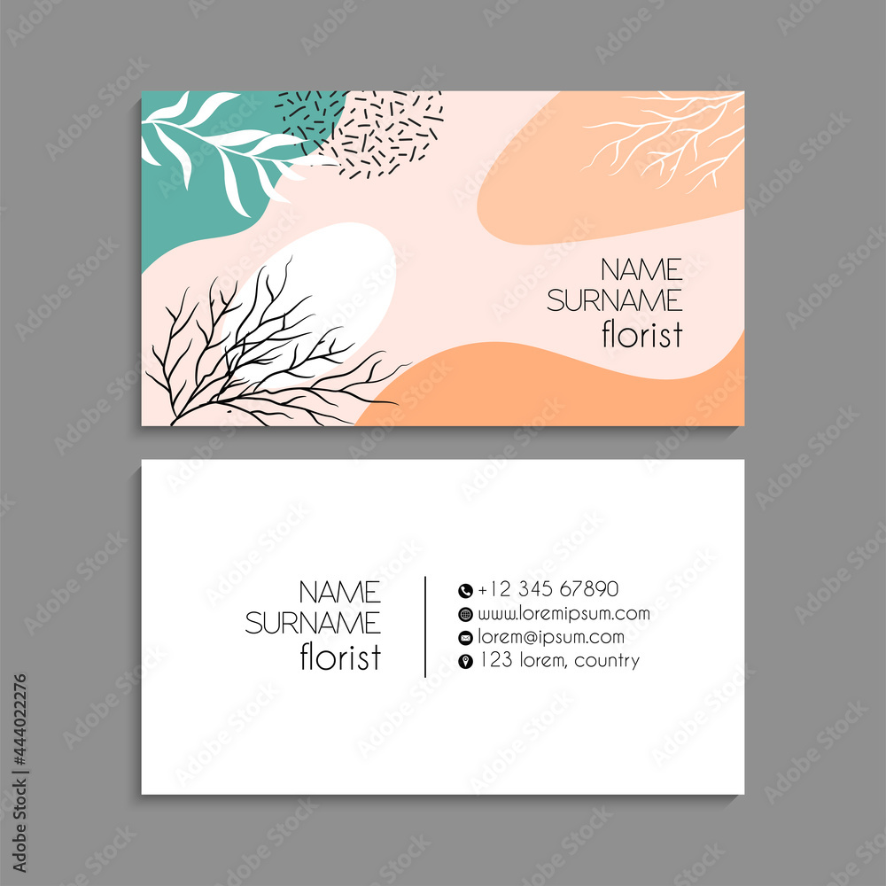 Business Card Set. Vector illustration. EPS10 Business Card Set. Vector illustration. EPS10
