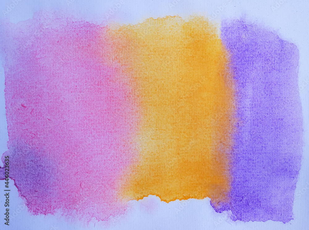 Abstract watercolor hand painted gradation for background.