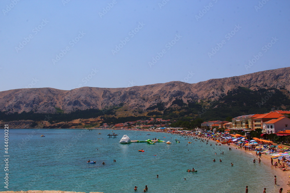 Small town near sea, on shore. Croatia. Europe. Small town near sea, on shore. Croatia. Europe.