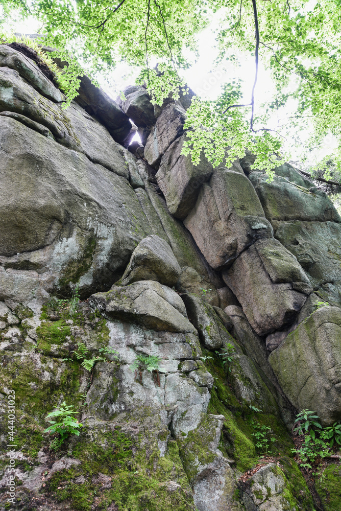 Rocks in the Sokole Mountains in Poland. Rocks in the Sokole Mountains in Poland.