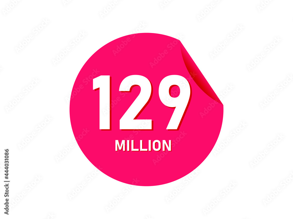 129 million texts on the white background 129 million texts on the white background