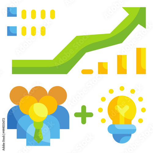 profits flat icon