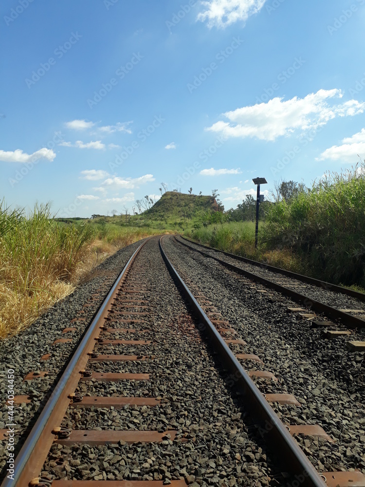 Fototapeta premium railway in the countryside