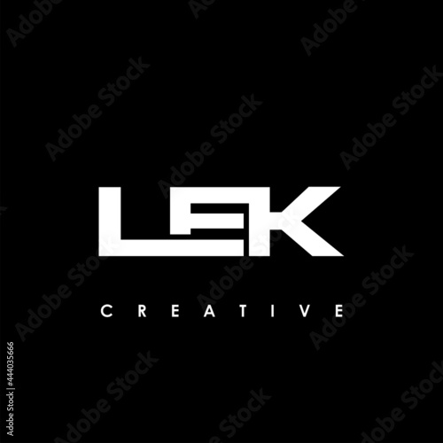 LEK Letter Initial Logo Design Template Vector Illustration