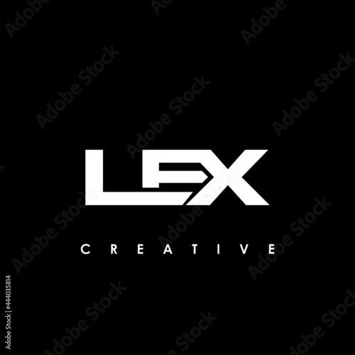 LEX Letter Initial Logo Design Template Vector Illustration