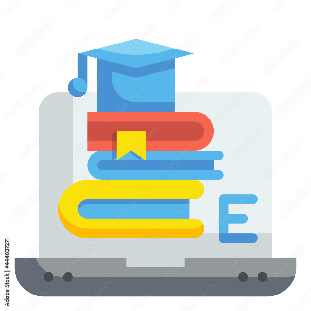 elearning flat icon elearning flat icon