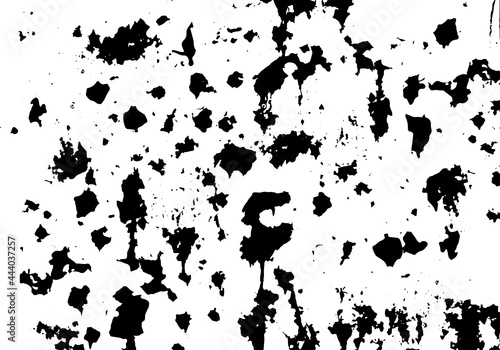 Vector black and white grunge background. Abstraction  splashes  dirt  rust  texture for your design.