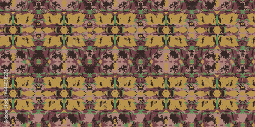 Vintage geometric seamless pattern. The texture of an antique carpet. Vector illustration