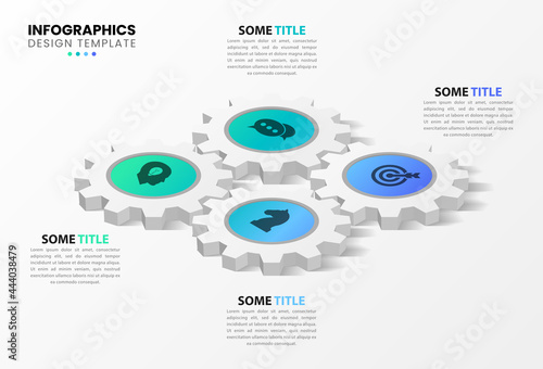 Infographic design template. Business concept with 4 steps