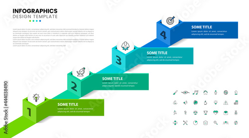 Infographic design template. Creative concept with 4 steps