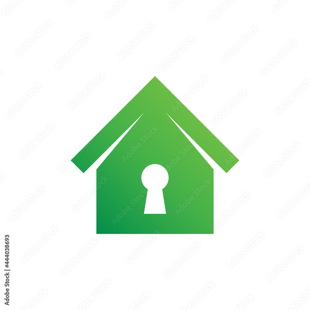 home security icon. real estate vector icon. house logo illustration. simple design home with key hole. fit for a home security, building protection. home security icon. real estate vector icon. house logo illustration. simple design home with key hole. fit for a home security, building protection.
