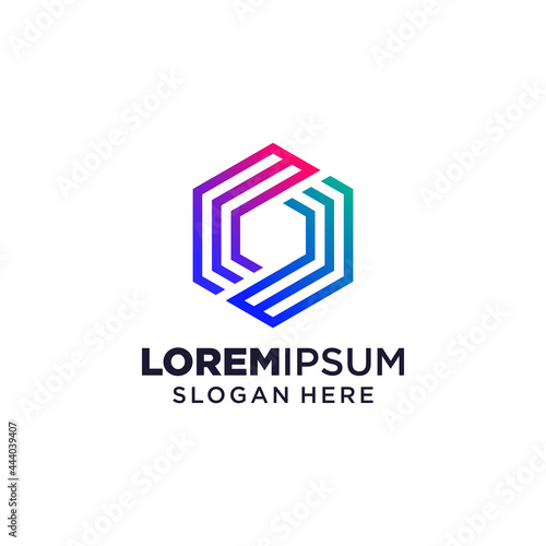 Letter O logo vector illustration, Design inspiration. Colorful icons