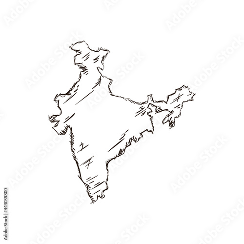 cartography or map of india