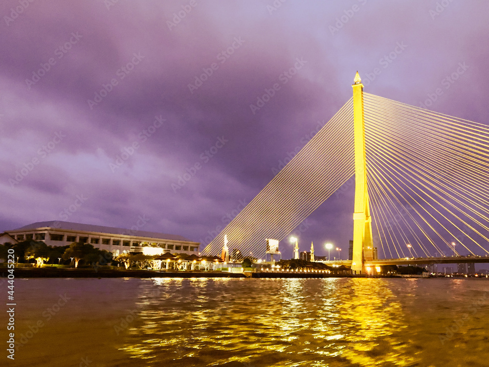 Obraz premium Evening boat trip