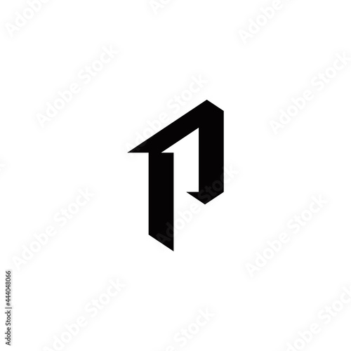 p 1 p1 1p initial logo design vector template
