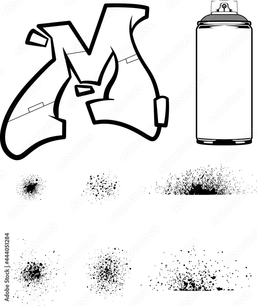 Fototapeta premium Graffiti Spray Paint kit. Graffiti M