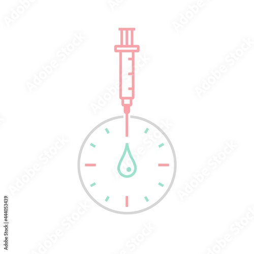 Time to vaccinate symbol. Pandemic, epidemic concept.
