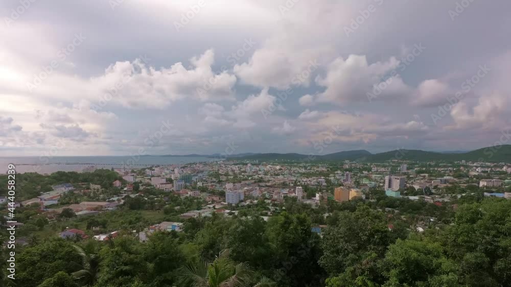 Clouds in the sky under green island Phu Quoc, Vietnam. TIme Lapse Clouds in the sky under green island Phu Quoc, Vietnam. TIme Lapse