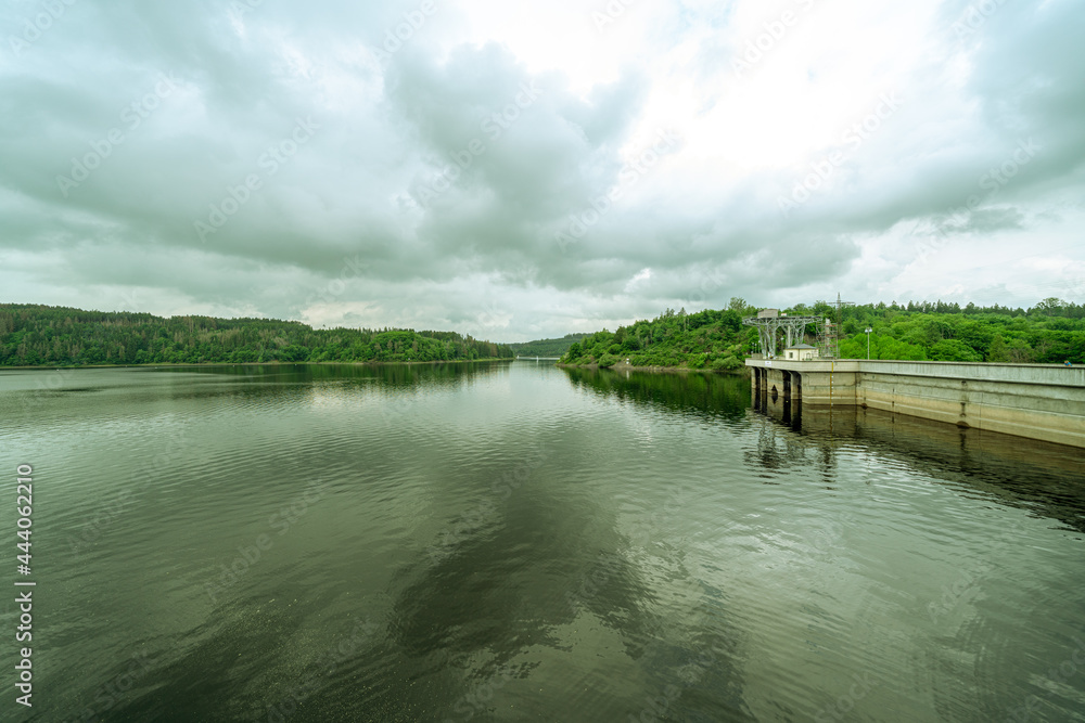 The Burgkhammer Dam, an integral part of the Saale Cascade, is known for its picturesque location and historical significance. Built between 1930 and 1932 The Burgkhammer Dam, an integral part of the Saale Cascade, is known for its picturesque location and historical significance. Built between 1930 and 1932