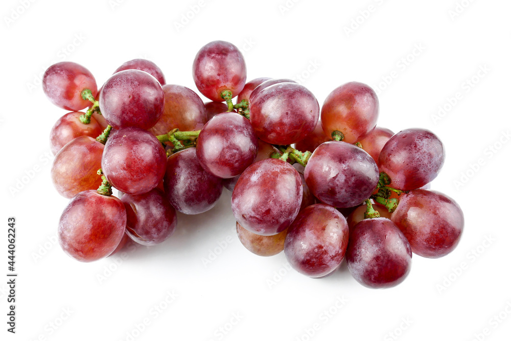 green grapes isolated on the white background green grapes isolated on the white background