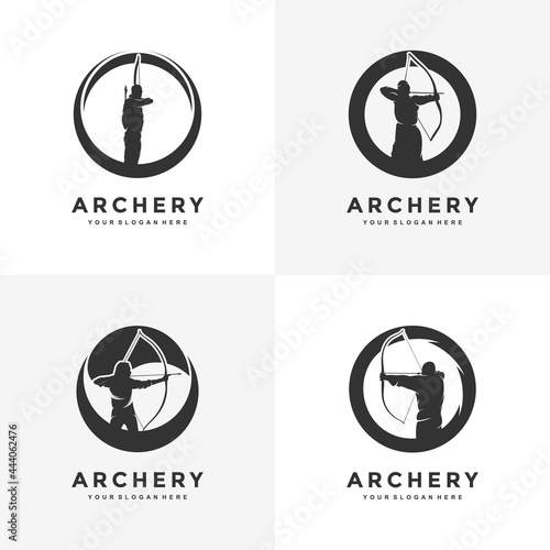 

Creative archery design concepts, illustrations, vectors
 photo