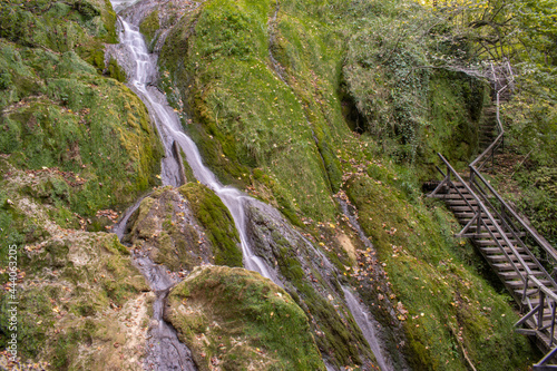 waterfall in the mountains