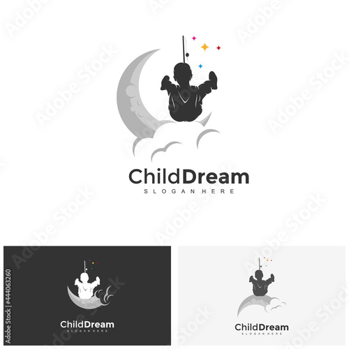 Creative child dream design concepts, illustrations, vectors