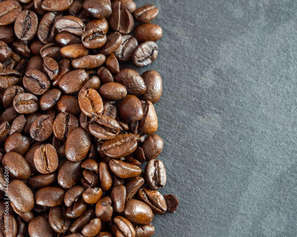 Coffee beans are not black textured background. Coffee beans are not black textured background.