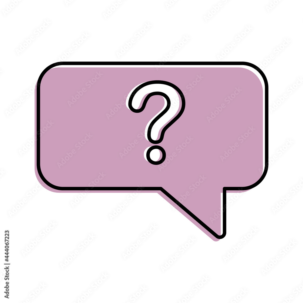 Question mark on speech bubble. Communication concept. Question mark on speech bubble. Communication concept.