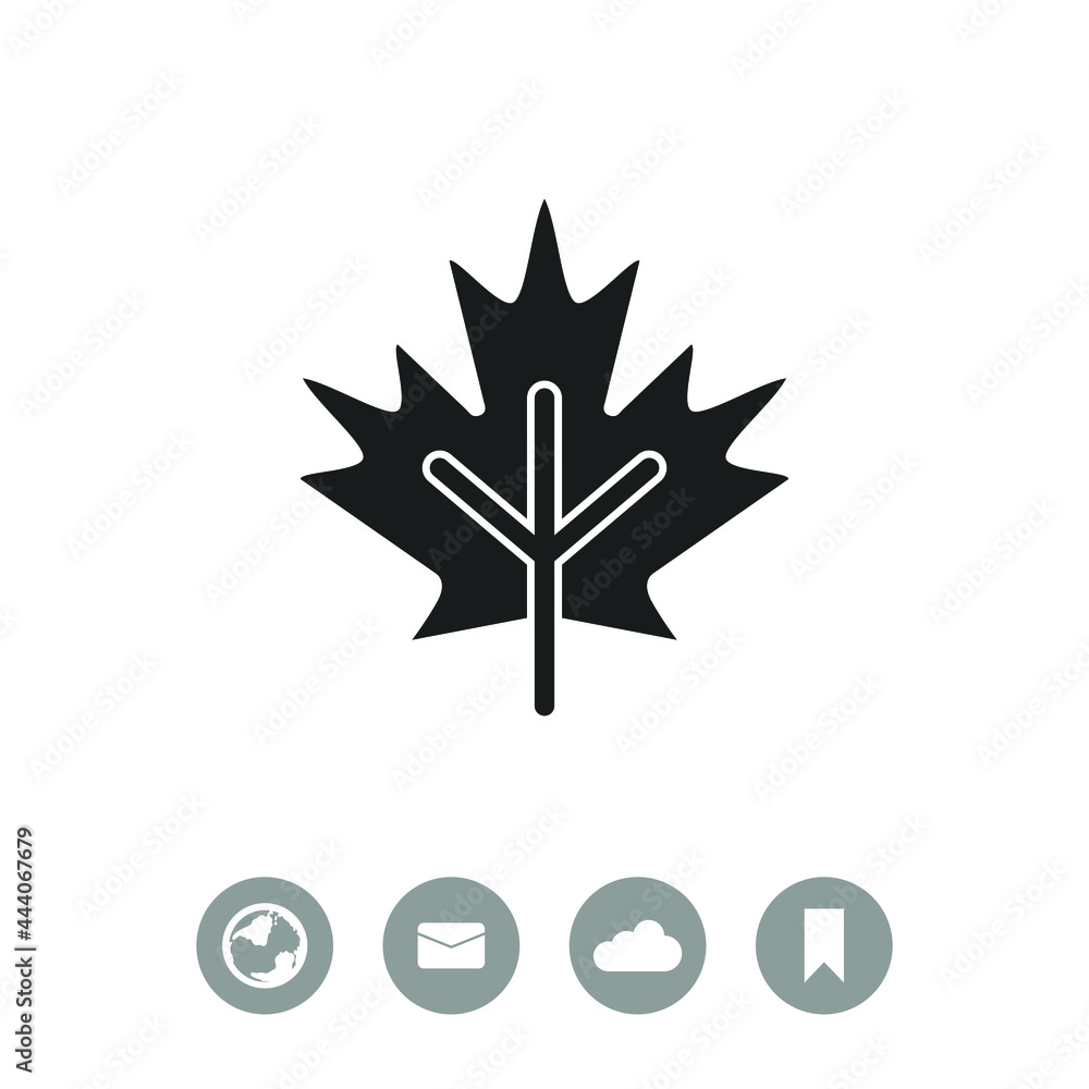 Maple Leaf vector icon. Maple Leaf vector icon.