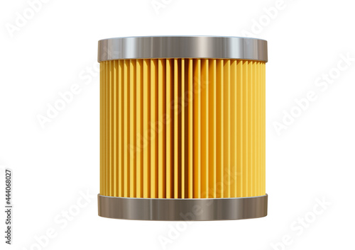 Car fuel filter isolated on white background photo