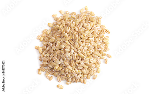 Pile of Barley Wheat Isolated on a White Background