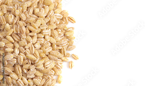 Pile of Barley Wheat Isolated on a White Background