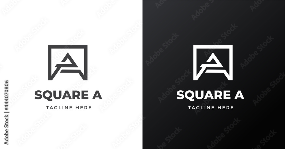 Minimalist monogram Letter A logo design template. vector illustration Minimalist monogram Letter A logo design template. vector illustration