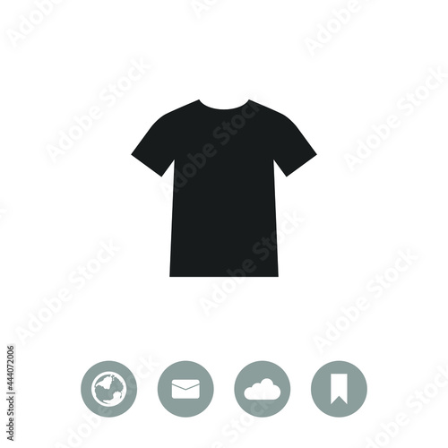Men's t-shirt vector icon.