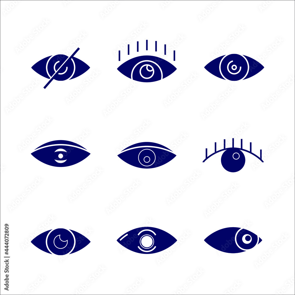 eye icon. eye set symbol vector elements for infographic web. eye icon. eye set symbol vector elements for infographic web.