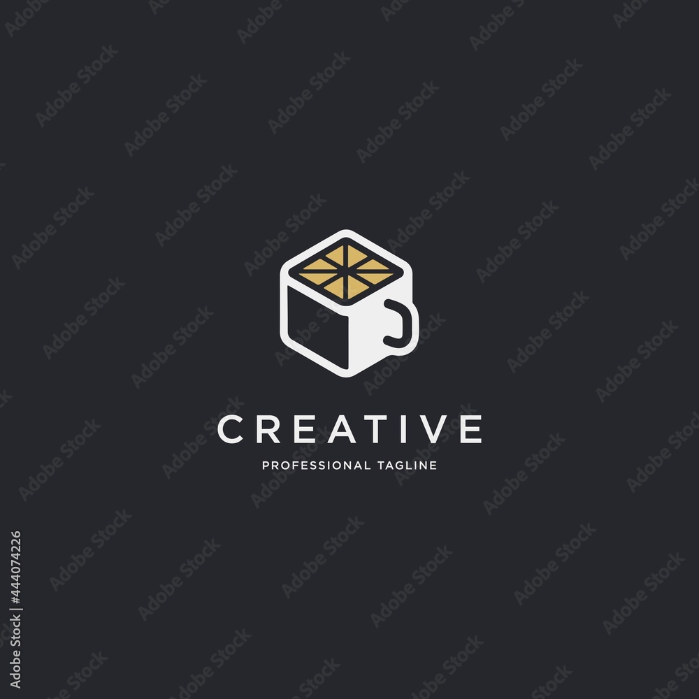 Cup of coffee and speech bubble logo template. Coffee break vector design. Coffeehouse logotype Cup of coffee and speech bubble logo template. Coffee break vector design. Coffeehouse logotype