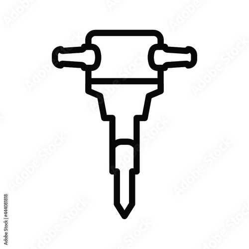 Jack hammer drill icon