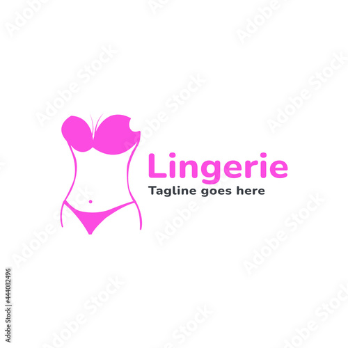 Beautiful girl in lingerie, hand drawn illustration.