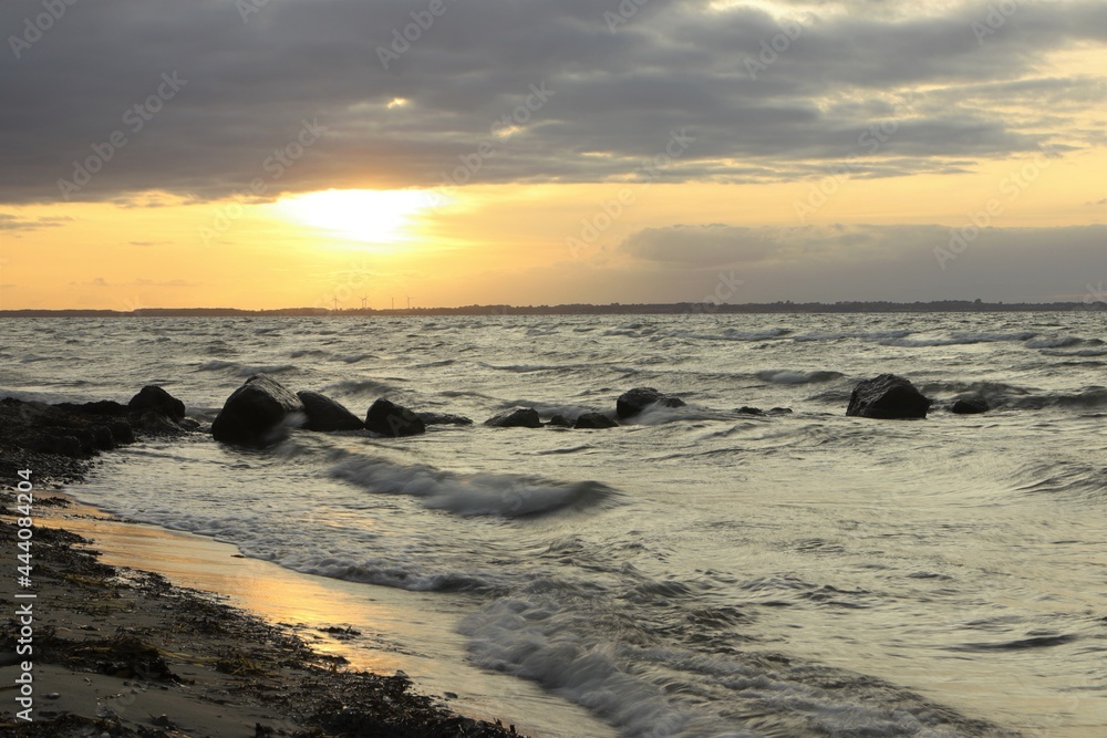 sunset on the beach