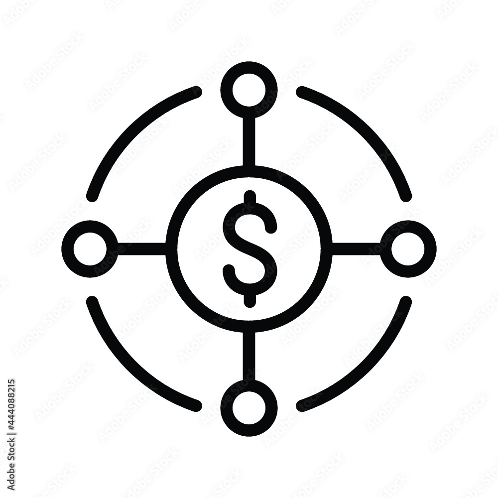 Financial network Icon Financial network Icon