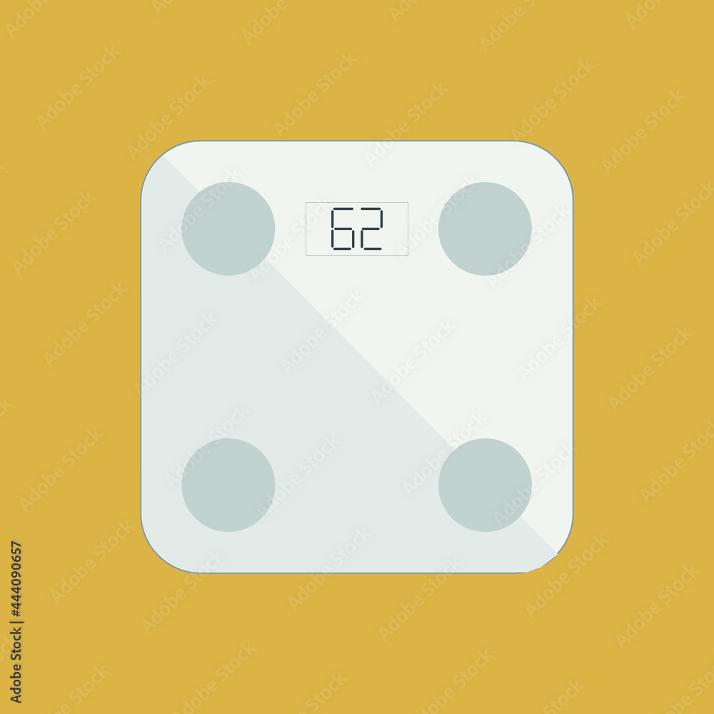 scales for weighing people with a sign in vector scales for weighing people with a sign in vector