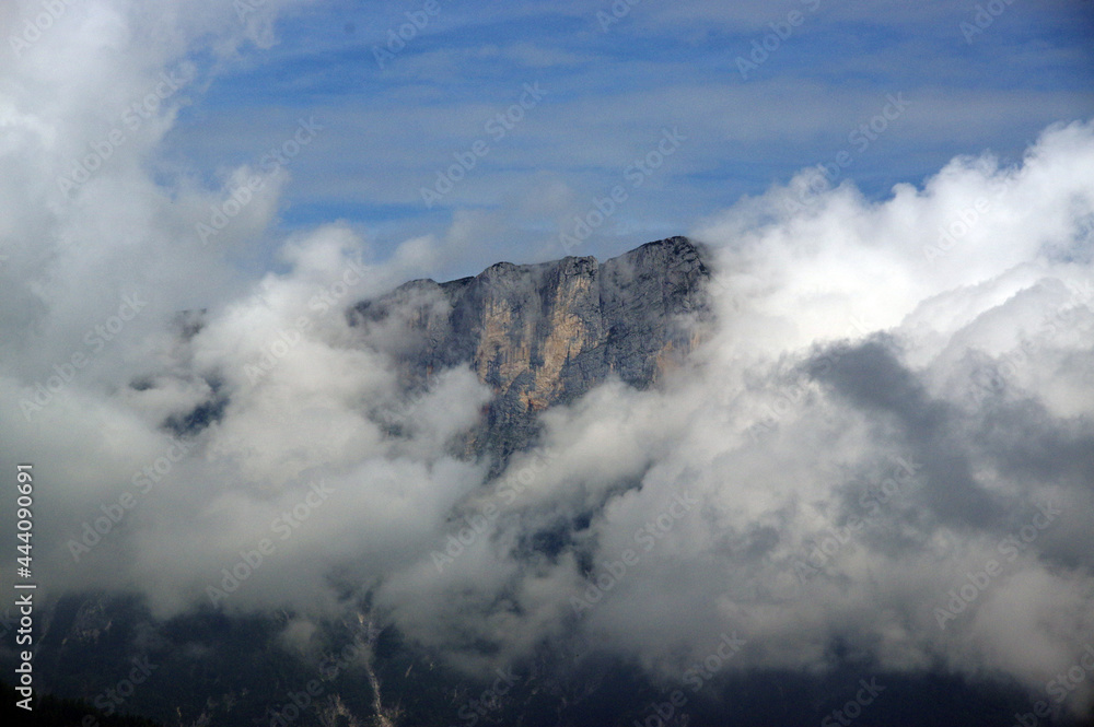 Blick vom Obersalzberg auf Untersberg und Watzmann